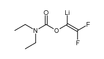 (1-((diethylcarbamoyl)oxy)-2,2-difluorovinyl)lithium Structure