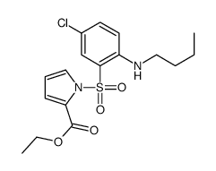 ethyl 1-[2-(butylamino)-5-chlorophenyl]sulfonylpyrrole-2-carboxylate Structure
