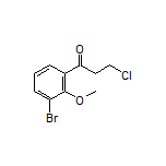 1-(3-Bromo-2-methoxyphenyl)-3-chloro-1-propanone Structure
