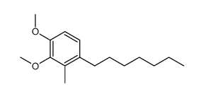 1-heptyl-3,4-dimethoxy-2-methylbenzene Structure