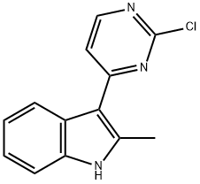 2-Chloro-4-(2-methylindol-3-yl)pyrimidine structure