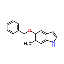 5-(Benzyloxy)-6-methyl-1H-indole structure