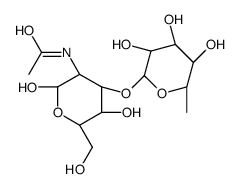 2-ACETAMIDO-2-DEOXY-3-O-(ALPHA-L-FUCOPYRANOSYL)-D-GLUCOPYRANOSE Structure