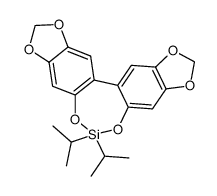 6,6-diisopropyl-2,3,9,10-bis(methylenedioxy)-6,7-dihydro-5H-5,7-dioxa-6-siladibenzo(a,c)cycloheptene结构式