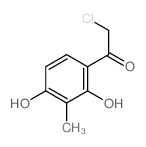 Ethanone,2-chloro-1-(2,4-dihydroxy-3-methylphenyl)- Structure