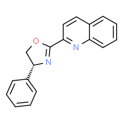 (R)-4-苯基-2-(喹啉-2-基)-4,5-二氢噁唑结构式