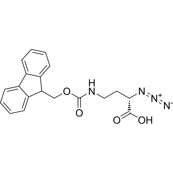 N3-L-Dab(Fmoc)-OH结构式