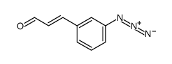 3-(3-azidophenyl)prop-2-enal结构式