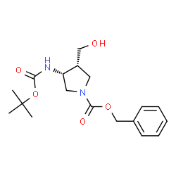 顺式-1-CBZ-3-(BOC-氨基)-4-(羟甲基)吡咯烷图片