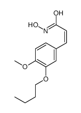 3-(3-butoxy-4-methoxyphenyl)-N-hydroxyprop-2-enamide Structure