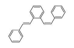 1-[(E)-2-Phenylethenyl]-2-[(Z)-2-phenylethenyl]benzene Structure