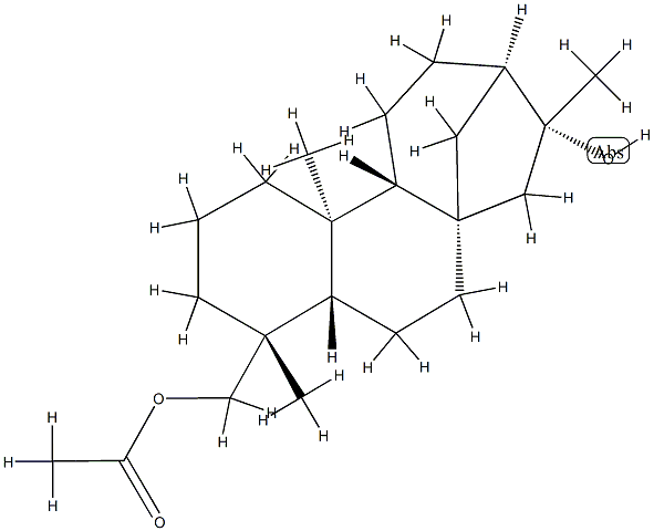 Kaurane-16,18-diol 18-acetate structure