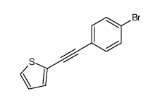 2-[(4-BROMOPHENYL)ETHYNYL] THIOPHENE结构式