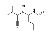 N-(1-((1-cyano-2-methylpropyl)(hydroxy)amino)butyl)formamide结构式