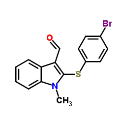 2-[(4-Bromophenyl)sulfanyl]-1-methyl-1H-indole-3-carbaldehyde图片