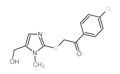 1-(4-CHLOROPHENYL)-2-([5-(HYDROXYMETHYL)-1-METHYL-1H-IMIDAZOL-2-YL]SULFANYL)-1-ETHANONE图片