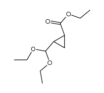 ethyl 2-(diethoxymethyl)cyclopropanecarboxylate Structure