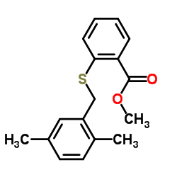 METHYL 2-[(2,5-DIMETHYLBENZYL)SULFANYL]BENZENECARBOXYLATE picture