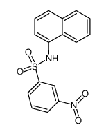 N-(1-Naphthyl)-3-nitrobenzenesulfonamide structure