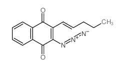 1,4-Naphthalenedione,2-azido-3-(1-penten-1-yl)- Structure