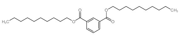 1,3-Benzenedicarboxylic acid, didecyl ester (mixed isomers) structure