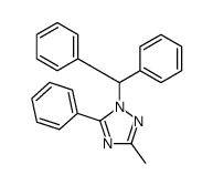 1-benzhydryl-3-methyl-5-phenyl-1,2,4-triazole Structure