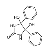 4,5-Dihydroxy-4,5-diphenylimidazolidin-2-on Structure