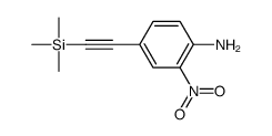 2-nitro-4-(2-trimethylsilylethynyl)aniline Structure