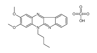 5-butyl-2,3-dimethoxyindolo[2,3-b]quinoxaline,perchloric acid Structure