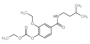 [2-ethoxy-4-(3-methylbutylcarbamoyl)phenyl] ethyl carbonate结构式