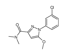 1-(3-chloro-phenyl)-5-methoxy-1H-pyrazole-3-carboxylic acid dimethylamide Structure