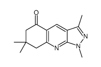 5H-Pyrazolo[3,4-b]quinolin-5-one,1,6,7,8-tetrahydro-1,3,7,7-tetramethyl-(9CI) Structure