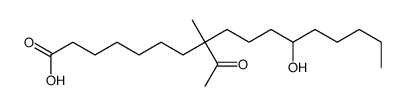 8-acetyl-12-hydroxy-8-methylheptadecanoic acid结构式