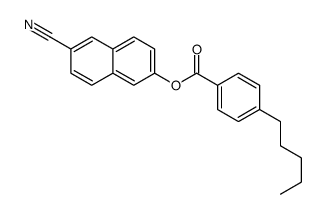 (6-cyanonaphthalen-2-yl) 4-pentylbenzoate结构式