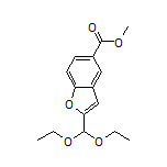 Methyl 2-(Diethoxymethyl)benzofuran-5-carboxylate Structure