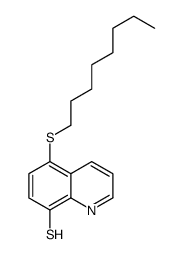 5-octylsulfanylquinoline-8-thiol Structure