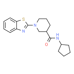 3-Piperidinecarboxamide,1-(2-benzothiazolyl)-N-cyclopentyl-(9CI) picture