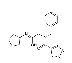 1,2,3-Thiadiazole-4-carboxamide,N-[2-(cyclopentylamino)-2-oxoethyl]-N-[(4-methylphenyl)methyl]-(9CI) picture