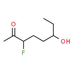 2-Octanone,3-fluoro-6-hydroxy- Structure