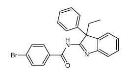 4-bromo-N-(3-ethyl-3-phenylindol-2-yl)benzamide结构式