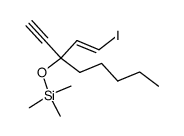 dl-3-ethynyl-1-iodo-3-trimethylsilyloxy-1-octene Structure