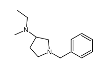 (3R)-1-benzyl-N-ethyl-N-methylpyrrolidin-3-amine结构式