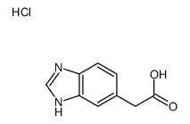 2-(3H-benzimidazol-5-yl)acetic acid,hydrochloride Structure