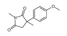 3-(4-methoxyphenyl)-1,3-dimethylpyrrolidine-2,5-dione结构式