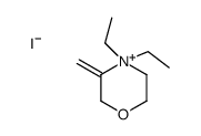 4,4-diethyl-3-methylidenemorpholin-4-ium,iodide Structure