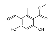 methyl 3-formyl-4,6-dihydroxy-2-methylbenzoate结构式