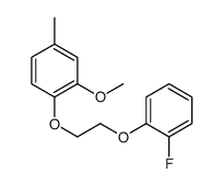 1-[2-(2-fluorophenoxy)ethoxy]-2-methoxy-4-methylbenzene结构式