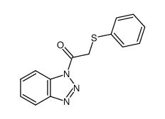 1-(1H-1,2,3-benzotriazol-1-yl)-2-(phenylsulfanyl)-1-ethanone Structure