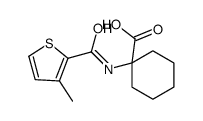 1-[(3-methylthiophene-2-carbonyl)amino]cyclohexane-1-carboxylic acid Structure