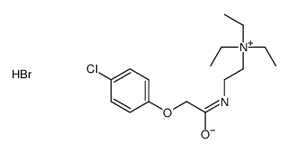 2-[[2-(4-chlorophenoxy)acetyl]amino]ethyl-triethylazanium,bromide结构式